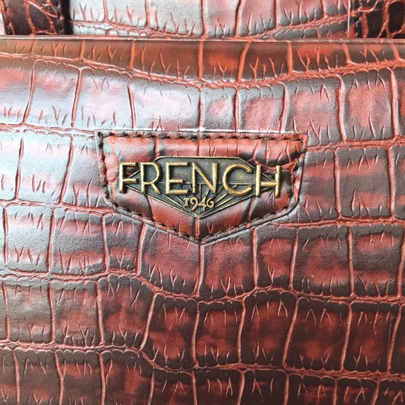 New French 1946 Briefcase with Laptop Sleeve. - Picture 2 of 8
